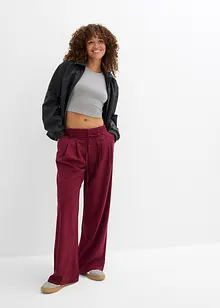 Croppad topp i figurnära modell (2-pack), bonprix
