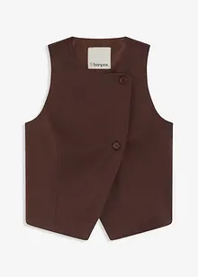 Väst med asymmetrisk knappslå, bonprix