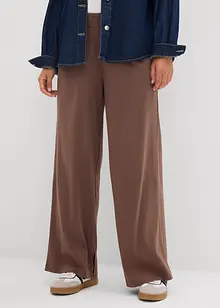 Trikåbyxa av interlock, bonprix