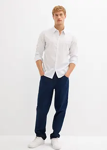 Business-skjorta med minimönster, Slim Fit, bonprix