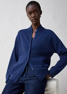 Oversized kofta med silke, bonprix