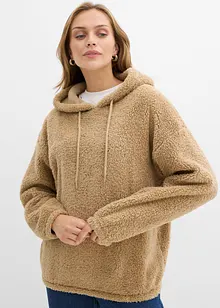 Fleecetröja i teddymaterial, bonprix