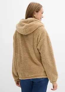 Fleecetröja i teddymaterial, bonprix