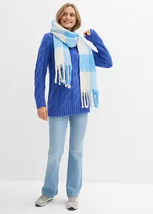 Tröja med flätstickning, bonprix