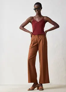 Linne med ull och spets, bonprix