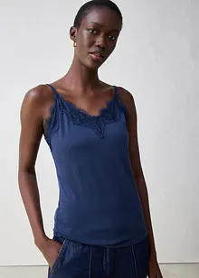 Linne med ull och spets, bonprix