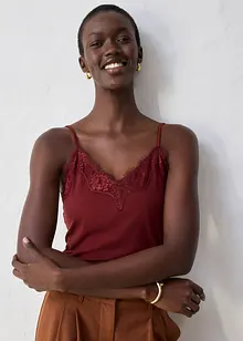 Linne med ull och spets, bonprix