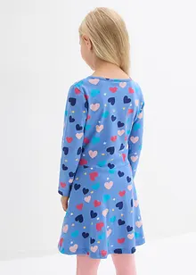 Långärmad jerseyklänning för barn, ekologisk bomull, bonprix