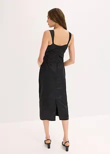 Maxiklänning av satin med mjukt fall, bonprix