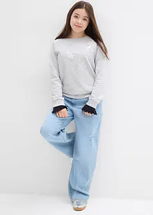 Sweatshirt i ren bomull, bonprix