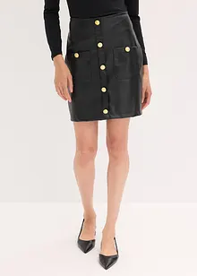 Kjol i skinnimitation, bonprix