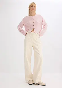 Ribbstickad cardigan, bonprix