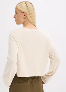 Ribbstickad cardigan, bonprix