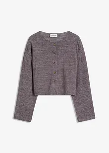 Ribbstickad cardigan, bonprix