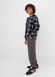 Byxa med värmande jerseyfoder för barn, ledig passform, bonprix