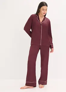 Vävd satinpyjamas, bonprix