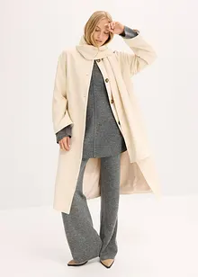 Oversizekappa i mjuk materialmix, bonprix