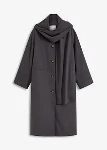 Oversizekappa i mjuk materialmix, bonprix