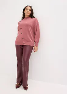 Tröja med knappslå, bonprix