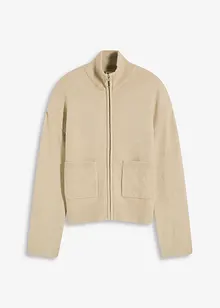 Cardigan med dragkedja, bonprix