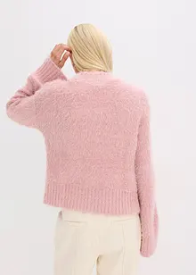 Tröja av fluffigt garn i fyrkantig modell, bonprix