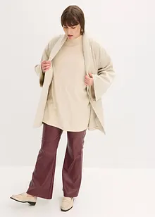 Tröja med poncholook i mjuk viskosmix, bonprix
