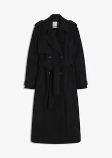 Trenchcoat med yllelook, bonprix