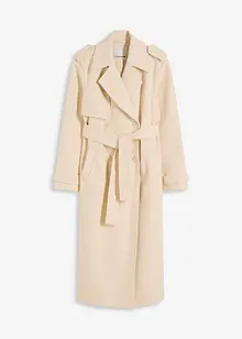 Trenchcoat med yllelook, bonprix
