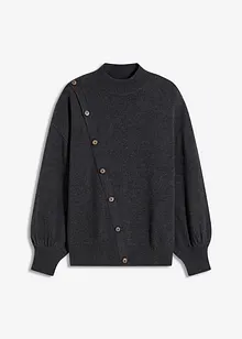 Tröja med knappslå, bonprix