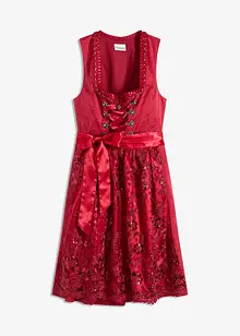 Dirndl med paljettförkläde (2 delar), bonprix