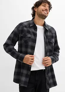 Flanellskjorta av ren bomull, bonprix