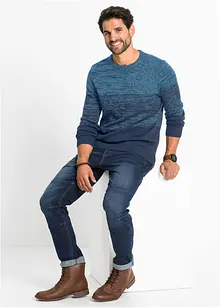 Finstickad tröja med bekvämt snitt och mjuk bomull, bonprix