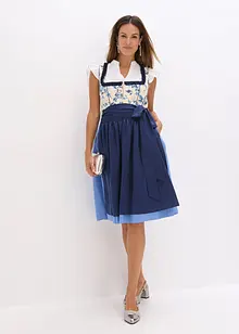 Dirndl med broderat förkläde (2 delar), bonprix