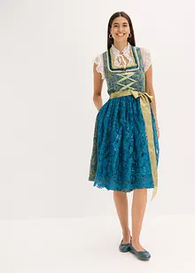 Dirndl med paljettförkläde (2 delar), bonprix