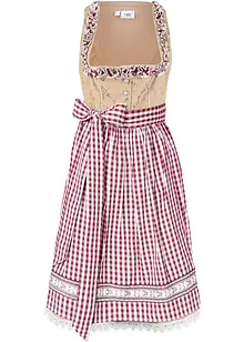 Dirndl med förkläde, knälång (2 delar), bonprix