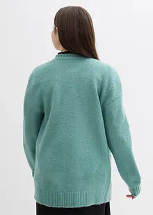 Stickad långkofta, bonprix