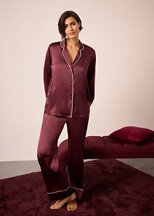 Vävd satinpyjamas, bonprix