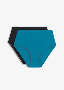 Bikinibyxa med hög midja (2-pack), bonprix
