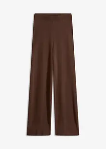 Stickad byxa av mjuk viskosmix, bonprix