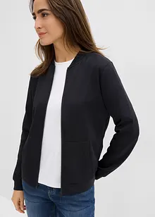 Trikåjacka med dragkedja i neopren, bonprix