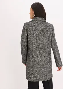 Avslappnad tunn kappa med yllelook, bonprix