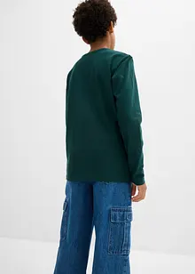 Långärmad tröja med ekologisk bomull (3-pack), bonprix