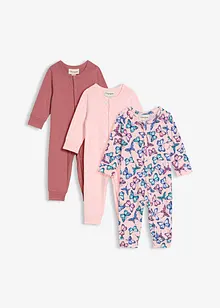 Pyjamas för bebisar av ren ekologisk bomull (3-pack), bonprix