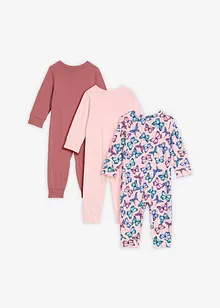 Pyjamas för bebisar av ren ekologisk bomull (3-pack), bonprix