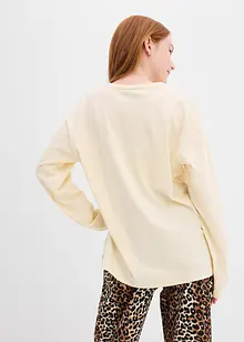 Långärmad topp i ekologisk bomull, bonprix