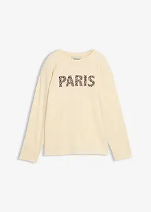 Långärmad topp i ekologisk bomull, bonprix