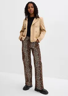 Wide Leg Jeans Mid Waist för barn, bonprix