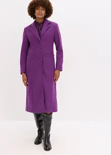 Lång kappa med yllelook, bonprix