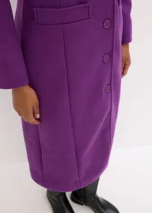 Lång kappa med yllelook, bonprix