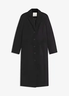 Lång kappa med yllelook, bonprix